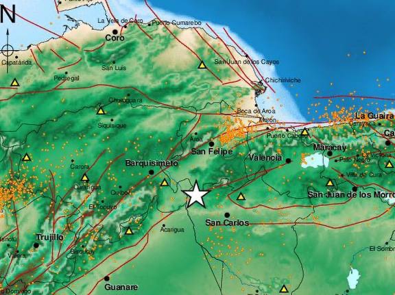 Funvisis registra sismo de magnitud 4,3 en el estado Cojedes 